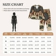 thumbnail image 4 of Honeii USA Sunflower Flag Print Women's Pajama Sets Long Sleeve Button Down Sleepwear Nightwear Soft Pjs Lounge Sets 2PCS-Small, 4 of 7