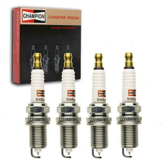 4 pc Champion Iridium Spark Plugs compatible with Mitsubishi Lancer 2009-2017