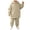 Khaki, variant on Linfrsh Toddler Fall Outfits for Girls Thickened and Winter Sports Suit for Boys and Girls Casual Pullover Hoodie Long Pants Two Piece Set