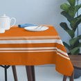 thumbnail image 4 of Thanksgiving Table Cloth Waterproof Tablecloths, Fall Luxurious Orange White Striped Harvest Autumn Tablecloth Dining Table Cover for Kitchen Party Tabletop Outdoor, Rectangle Tablecloth 54x108 Inch, 4 of 9