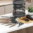 thumbnail image 6 of Miogawg Knife Holder, Universal Knife Block, Without Knives For Countertop, Modern Knife Utensil Holder For Counter, Edge-Protect Knife Storage Organizer, Kitchen Utensil Holder And Tool Holder, 6 of 9