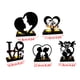 thumbnail image 3 of Billuyoard Candelabros con forma de corazón únicos de hierro para decoración de de ambiente romántico, accesorios para decoración del hogar Decoración del hogar A, 3 of 6