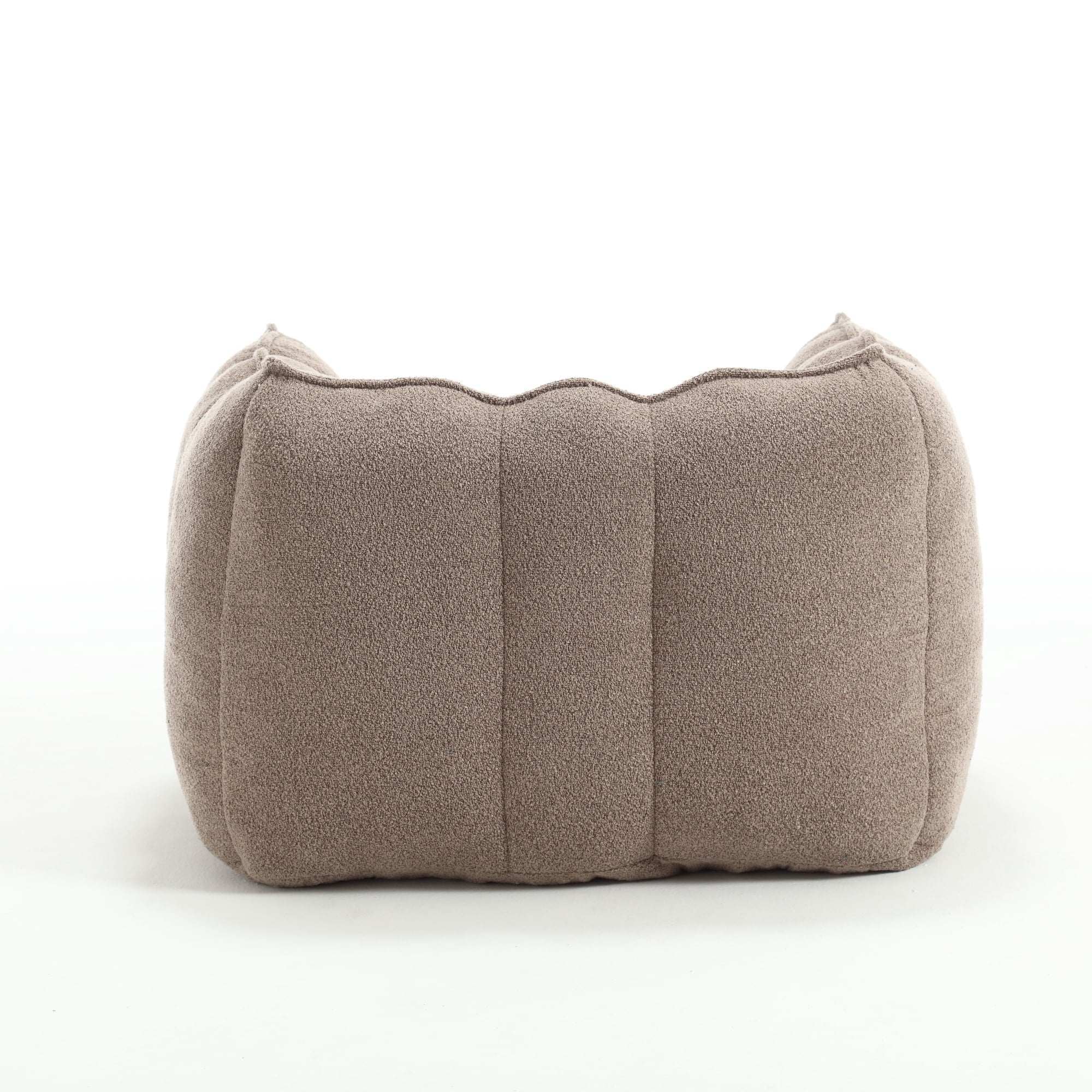 Bean Bag Chair with Footstool, Soft Lightweight Filled Bean Bag Sofa Chair with High Resilient Foam, Chenille Adult Bean Bag Chair with Armrests for Adults to Game, Read, Watch TV, Coffee