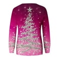 thumbnail image 5 of gakvbuo Ugly Christmas Sweater for Women 2024 Funny Christmas Sweatshirt Crewneck Xmas Print Long Sleeve Blouse Party Pullover Sweatshirt Tunic Tops Hoodless Shoulder Sweatshirt Gifts for Christmas, 5 of 6
