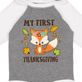 thumbnail image 4 of Inktastic My First Thanksgiving with Fall Fox and Leaves Boys or Girls Long Sleeve Baby Bodysuit, 4 of 5