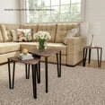thumbnail image 7 of Nesting Tables - Set of 3 Side Tables for Living Room, Bedroom, or Home Office - Woodgrain-Look End Table Set - Modern Living Room Furniture by Lavish Home (Brown), 7 of 7