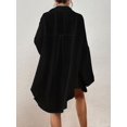 thumbnail image 4 of Bsubseach Beach Shirt Beach Cover Up for Women Long Sleeve Blouse Tops Swim Coverup with Pockets, 4 of 7