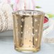 thumbnail image 3 of Juego de 6 portavelas de cristal con diseño para velas de té., 3 of 7