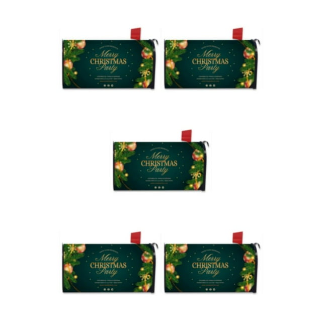 Maytalsory Effortlessly Install And Remove Easy To Mailbox Cover Vivid Print Cloth Abstract Style Colorful Mailbox Cover YTYH2309085 5Set