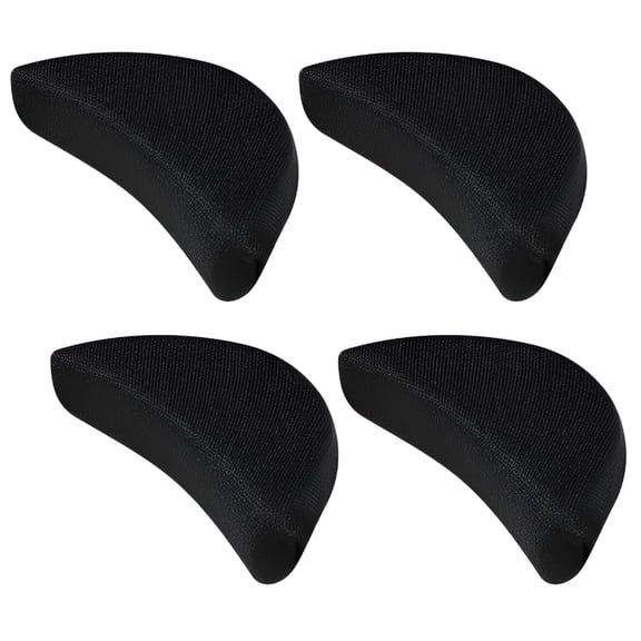 TELOLY 2 Pairs Sponge Toe Plug Foot Brace Shoe Filler Unisex Shoe Inserts to Make Big Shoes Fit One Size (Black)