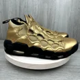 thumbnail image 5 of Ni - ke Ni - ke Air More Money Metallic Gold Black Mens 9.5 AJ2998-700 Sneakers Uptempo OG, 5 of 5