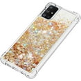 thumbnail image 6 of Compatible with Samsung Galaxy A71 Case Glitter Luxury Cute Love Liquid Quicksand Clear TPU Girls Women Stylish Bumper Shockproof Protective Case for Samsung Galaxy A71 Golden YB, 6 of 12