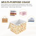 thumbnail image 6 of Yayeee Collapsible Cube Storage Bin with Lid Fabric Closet Decorative Basket with Handles, Cute Cartoon Ghost Pattern, 6 of 7