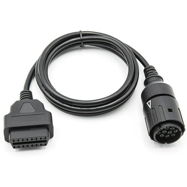 Toorise Cable de Diagnóstico de Motocicletas para Cable de Diagnóstico BMW de 10 Pines a 16 Pines para Coches BMW, Cable de Extensión de Escáner ODB2 con Conector Moto Odd2