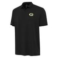 thumbnail image 2 of Men's Antigua  Black Green Bay Packers Reprocess Polo, 2 of 3