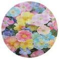 thumbnail image 3 of Floral Colorful Flower Washable Round Rug -Circle Area Rugs for Nursery Bedroom, Vintage Non Slip Non Shedding Low Pile Carpet for Living Room Coffee Table Entryway, 3 of 6