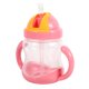 thumbnail image 2 of Taza linda del bebé de 280ML Pajita para beber Niños Niños Aprendizaje Biberón Tazas de entrenamiento Rojo, 2 of 5