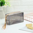 thumbnail image 2 of LHSHID Women Swimming Bag Waterproof Handbags Transparent PVC Plastic Pool Beach Makeup Organizer Toiletry Storage PVC Bag, 2 of 6