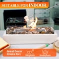 thumbnail image 6 of Table Fireplace for Indoor and Outdoor Use, Table Fire Pit Upgrade Fireplace with 4-Sided Glass, Campfire Cosy Atmosphere, Gift for Christmas, 6 of 7