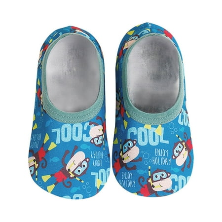 

Hunpta Toddler Shoes Baby Kids Boys Girls Animal Prints Cartoon The Floor Socks Barefoot Aqua Socks Non-Slip Shoes