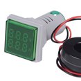 thumbnail image 1 of Mini Square L-E-D Digital Voltmeter Ammeter Signal Light Voltage Current Meter Indicator AC 60-500V 0-100A, 1 of 7