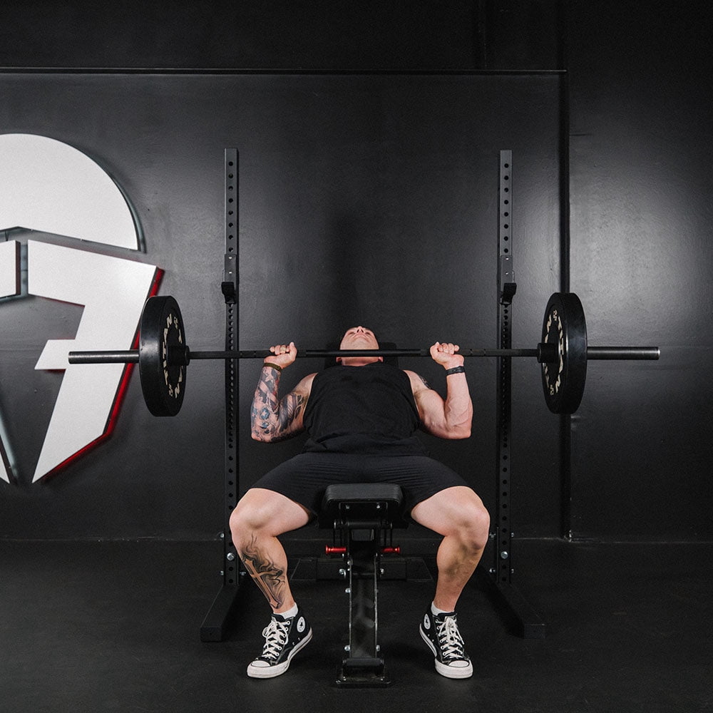 Titan Fitness T-3 Series 73.5" Squat Stand, 1,000 LB Capacity, Short Squat Rack for Home Gym