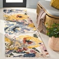 thumbnail image 2 of SAFAVIEH Jardin Constance Floral Runner Rug, Ivory/Pink, 2'3" x 8', 2 of 7