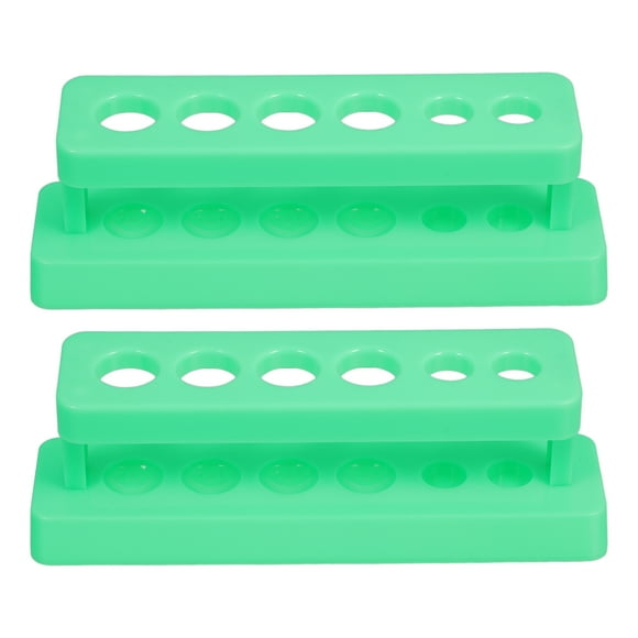 2Pcs Plastic Test Tube Shelf for Organizing Test Tubes in Laboratory