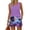 Purple, variant on JULMCOMO 2 Piece Sets for Women Sleeveless Tank Top Hawaiian Casual Short Sets Drawstring Waist Beach Vacation Summer Clothes with Pockets Black 3XL
