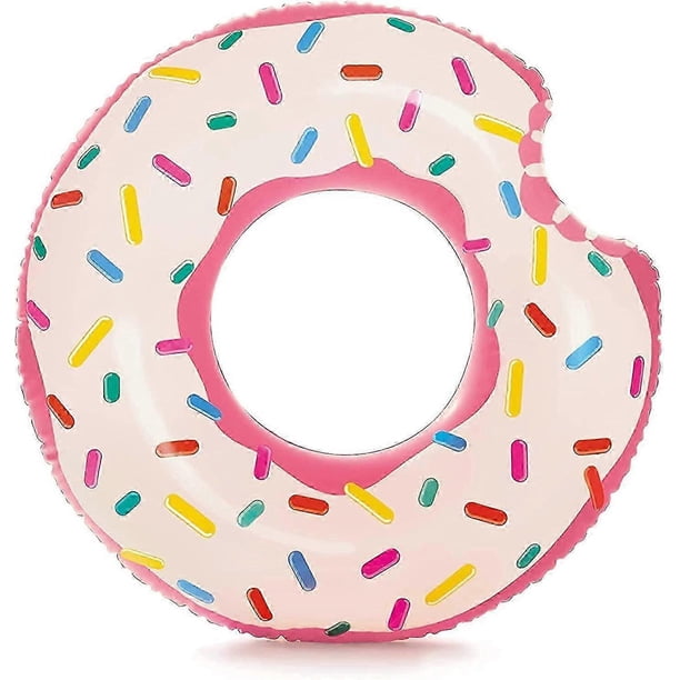 26-27 Doughnut Inflatable Tube Doughnut Swimming Pool Float Inflatable Adult Doughnut Drifting Ring Swimming Pool Party