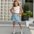 thumbnail image 4 of Fengactive Little Girls A-Line Skirt with Built-in Shorts Yoga Dance Sport Shorts for Girls, 4 of 9
