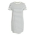 thumbnail image 6 of Time and Tru Women's Cotton T-Shirt Dress with Short Sleeves, Sizes XS-XXXL, 6 of 6