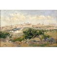 thumbnail image 2 of Aureliano de Beruete 24x17 Gold Ornate Framed and Double Matted Museum Art Print Titled - View of Toledo (circa 1907), 2 of 4