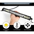 thumbnail image 2 of 2pcs 12 Inch LED Light Bar LED Work Roof Lights Bar 12V 24V Flood Spot Beam Driving Lamps Offroad SUV Truck,2 x 12 Inch 540W LED Light Bar with Accessory mounting kits,black, 2 of 7