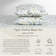 thumbnail image 4 of Laura Ashley Home - Full Sheets, Soft Sateen Cotton Bedding Set - Sleek, Smooth, & Breathable Home Decor,Blossoming Blue Blossoming Blue/White Full, 4 of 6