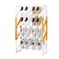 thumbnail image 2 of Qocolhg 4-Tier Shoe Rack Shoe Organizer, Sturdy Shoe Rack for Closet & front Door Entrance Entryway with Spacious Top and Strong Metal Shelves Industrial Style Free Standing Storage Shelves, Orange, 2 of 8
