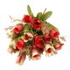 thumbnail image 5 of 1 Ramo de Rosas, Flores Artificiales Florales, Plantas, Decoración de Bodas para Fiestas en hogar rojo Colco Flores artificiales, 5 of 8