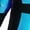 Blue Black, variant on iiniim Girls Dance Outfit Metallic Long Sleeve Zip Neck Jumpsuit with Hair Hoop Blue Black 10
