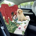 thumbnail image 3 of Xoenoiee Snowman Tree Candy Star Print Waterproof Sweating Car Seat Cover for Gym, Workout, Running, Swimming, Universal Fit Christmas Decoration Non-Slip Bucket Seat Protector for Cars SUV Trucks, 3 of 7