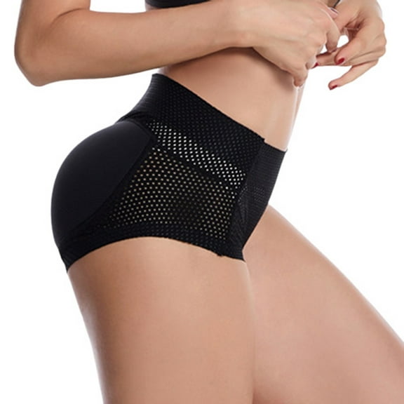 SWSMCLT Women's Hip Pads Padded Shapewear Body Shaper Underwear Panties Wedding Shorts Tight Low Waist Thigh Lifter Butt Lifter Black 8-10