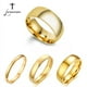 thumbnail image 2 of Letdiffery Simple 2/4/6/8mm anillos de boda de acero inoxidable dorado suave mujeres hombres pareja anillo joyería de moda Tan Jianjun  unisex, 2 of 2