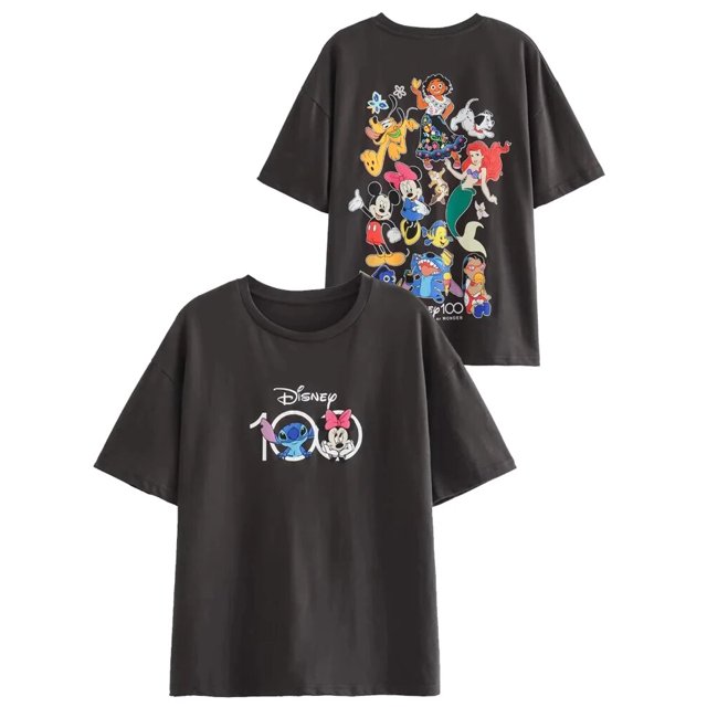 Camiseta de la familia de Disney para mujer, Camiseta de algodón con estampado de dibujos animados de Winnie the Pooh, Mickey Mouse, Stitch, hada Dumbo SIMBA