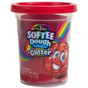 Cra-Z-Art Softee Dough Scented Red Glitter, 1 4oz Dough, Child Ages 3 and up