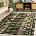 thumbnail image 2 of SAFAVIEH Rodeo Drive Vonda Abstract Area Rug, Green/Purple, 3' x 5', 2 of 11