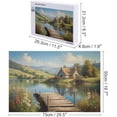 thumbnail image 2 of Lake Scene Puzzle Jigsaw Puzzle 1000 Pieces for Adults, 30.7"x20.8" Large Puzzle Lake House Decoration for Family Party Holiday - Each Piece is Unique, 2 of 6