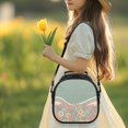 thumbnail image 3 of Uourmeti Retro Daisies Lightweight Insulated Lunch Bag for School Camping, Removable Shoulder Strap Cooler Tote Bag, 3 of 6