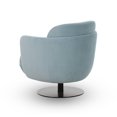 thumbnail image 4 of TOV Furniture  Solange Blue Shadow Velvet Swivel Chair, 4 of 6