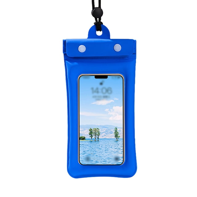 Greeniant Estuche para teléfono Pantalla táctil a prueba de agua Natación Bajo el agua Teléfono celular Bolsa seca Protector Estuche Deportes acuáticos Azul