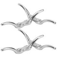 thumbnail image 2 of Fyydes Rope Cleat Hook,Rope Cleats With Screw,4in Stainless Steel Boat Rope Cleats Hook Flagpole Rope Cleats With Mounting Screw, 2 of 8