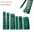 thumbnail image 2 of Lefu 1pc Socket Organizer Box 3/8 1/4 1/2inch Drive ABS Plastic Socket Clip Rail Holder Empty Socket Storage Toolbox Socket Storage, 2 of 8